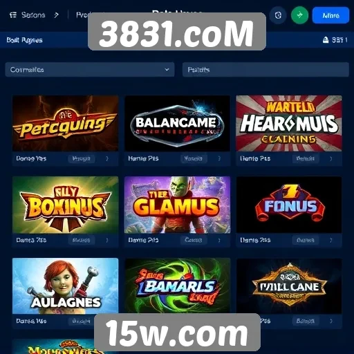 Comparação entre jogos populares no 3831.coM